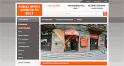 Desktop Screenshot of budaisport.hu